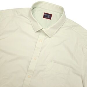 UNTUCKit Gironde ‎ Short Sleeve Button Down Shirt Men's 3XL Light Green Nylon